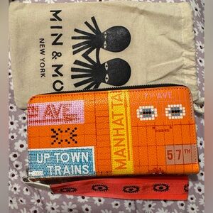 Min & Mon Francis Colorful Graphic Wallet with Wrist Strap